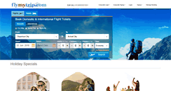 Desktop Screenshot of flymytrip.com